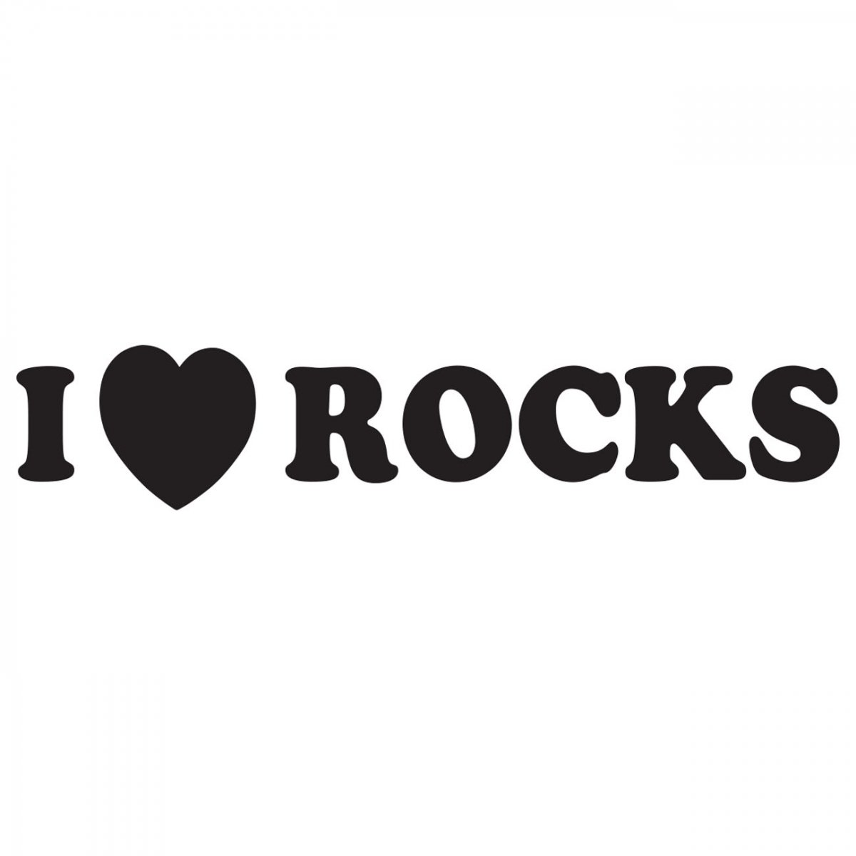 I Love Rocks Vis alle stickers FolieGejl.dk