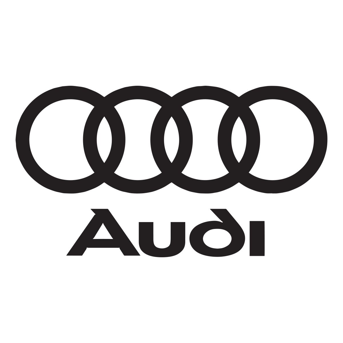 audi logo2 - Vis alle stickers - FolieGejl.dk